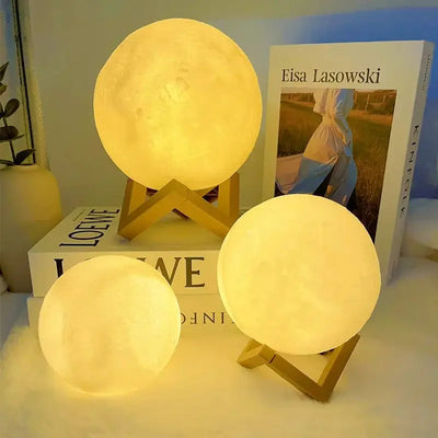 Book Light LED Moon Light Galaxy Light, Moon Night Light - Smart Nest Gadgets