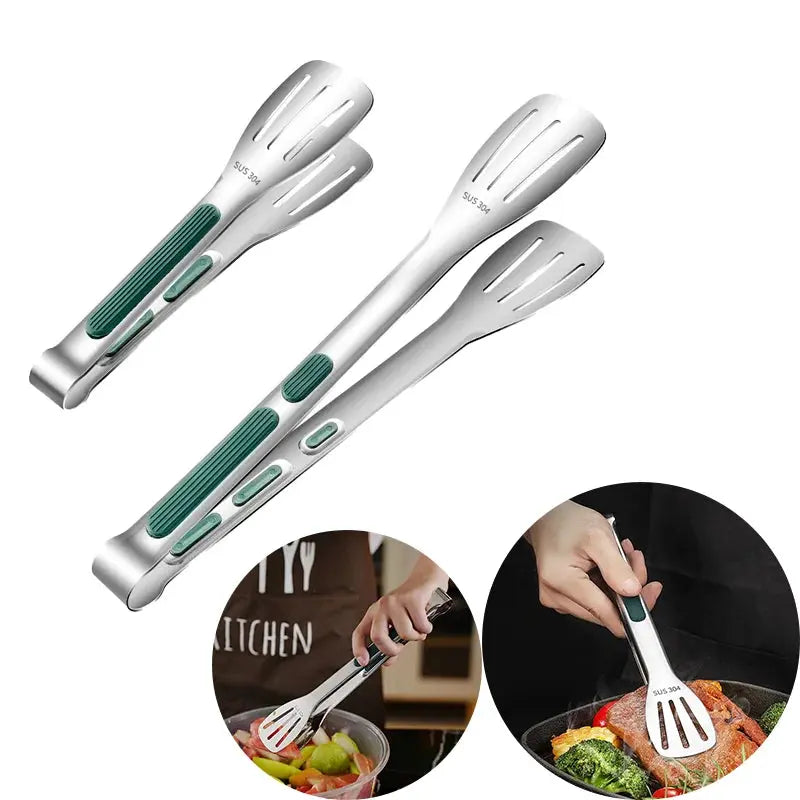 Stainless Steel Food Clip  Steel Food Tongs Meat Salad Bread Clip Barbecue Grill Buffet Clamp Cooking Tools Kitchen Accessories Smart Nest Gadgets