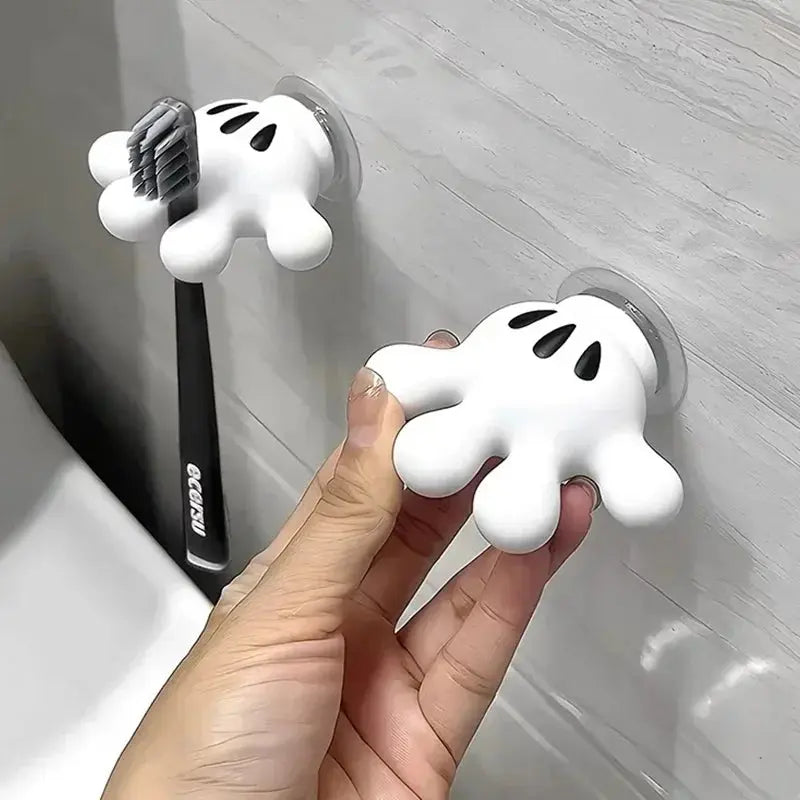 Cute Mickey Palm Toothbrush Holder Suction Cup - Smart Nest Gadgets