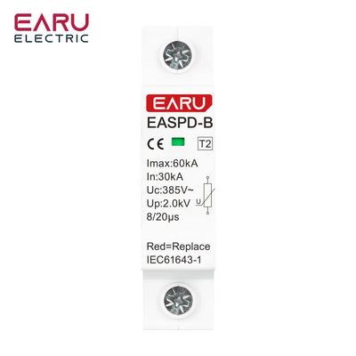 SPD Surge Protector Device Arrester Low Voltage House Surge Voltage Protection for AC Power 1P 2P 3P 4P 20KA-40KA 30KA-60KA