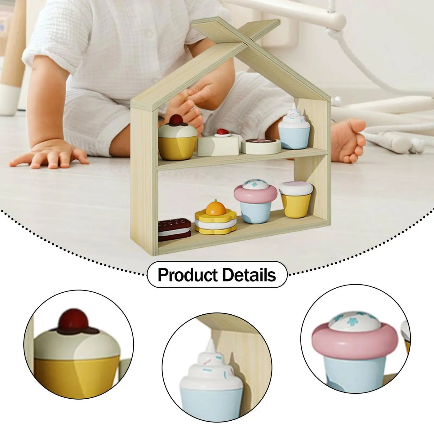 Kitchen Play Foods Toys Kids Role Play Storage Rack Boys Girls Play House