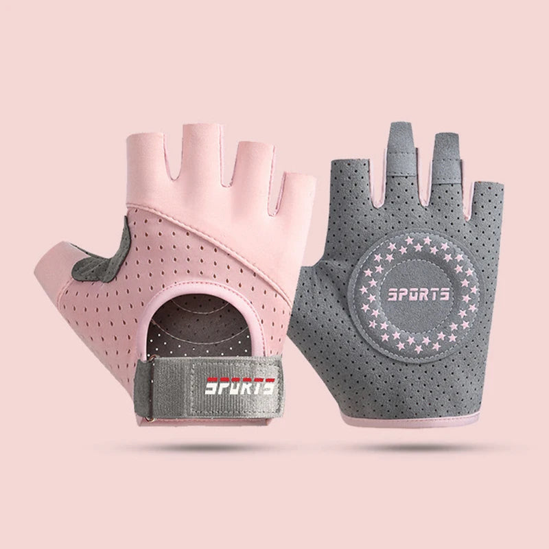 Fitness Yoga Gloves for Men Women Gym Hiking Summer Ice Silk Breathable Gloves Cycling Anti Slip Exercise Weightlifting Gloves