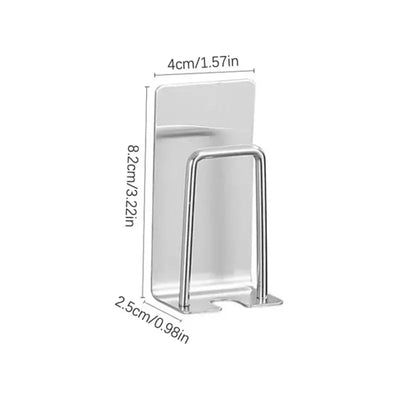 Stainless steel toothbrush holder wall mounted adhesive - Smart Nest Gadgets