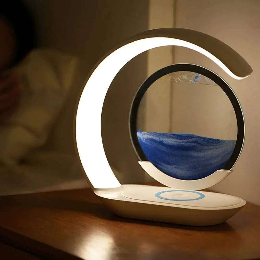 Quicksand Table Lamp Wireless Charging Desk Lamp - Smart Nest Gadgets