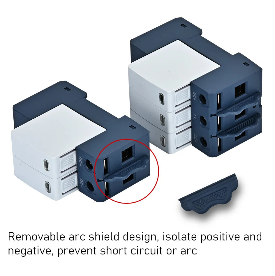DC SPD 100V 250V 500V 800V 1000V Surge Arrester Protective Lightning Protector 20KA 40KA 60KA New Energy  DC Surge Protector