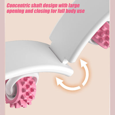 Leg Massager Multi-functional 12 Wheels Full-coverage Massage Roller for Arm Waist Leg Muscle Relaxation Manual Massage Machine