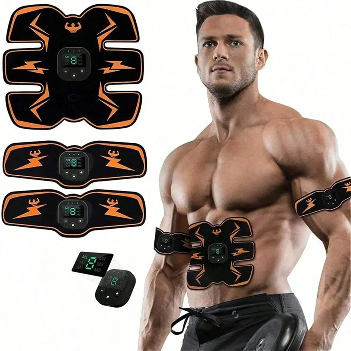 Smart EMS Wireless Muscle Stimulator Fitness Trainer Abdominal Training Electric Stickers Body Massager