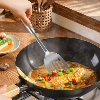 5/10Pcs Kitchen Cookware Cooking Utensils Set Stainless Steel Shovel Soup Spoon Utensils Dinnerware Cooking Tool Kitchen Gadgets