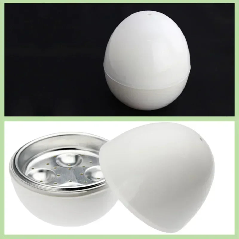 Microwave Egg Steamer Boiler Cooker Easy Quick 5 Minutes Hard or Soft Boiled Kitchen Cooking Tools Capacity for 4 Eggs