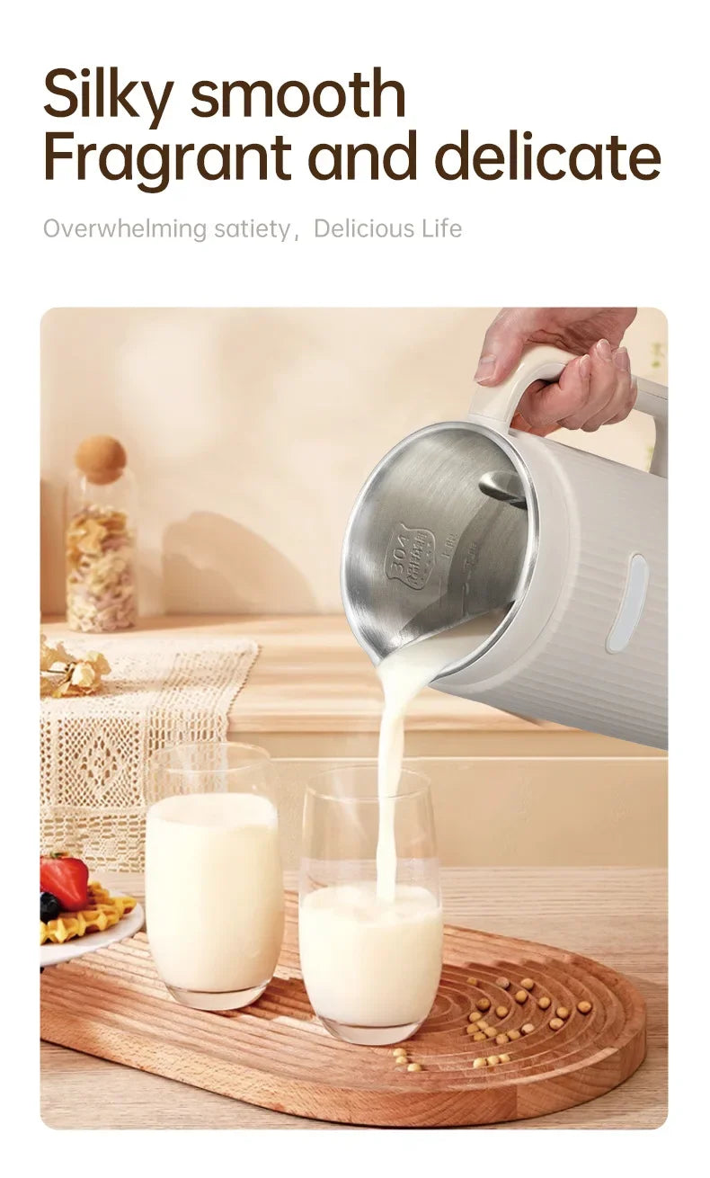 Soy Milk Machine Electric Juicer Blender Mixer Soybean Milk Maker Wall Breaking Machine 10-leaf Blade Breakfast Machine