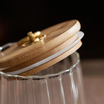 Food Container Glass Jar with Sealed Lid Storage Jar Grains Cookie Coffee Tea Candy Storage Bottle Jars Kitchen Storage Canister