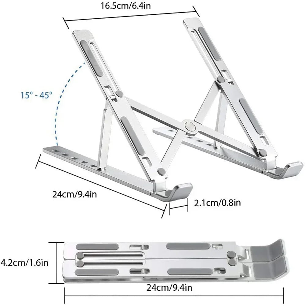 Laptop Stand Ergonomic Adjustable Stand AIDS Computer Cooling Performance Efficient Multi-angle Adjustment Tablet Available