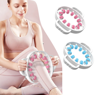 Leg Massager Multi-functional 12 Wheels Full-coverage Massage Roller for Arm Waist Leg Muscle Relaxation Manual Massage Machine