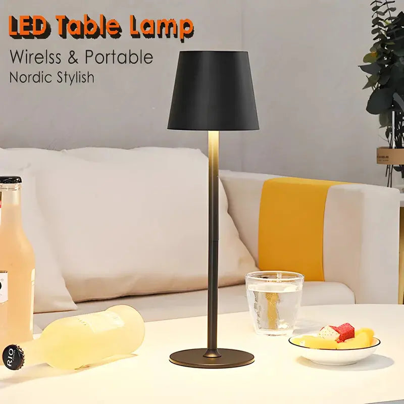 LED Desk Lamp Usb Rechargeable Table Lamp Bar Restaurant Ambiance Wireless Touch Bottle Lamps Led Night Lights For Hotel Bedroom Smart Nest Gadgets