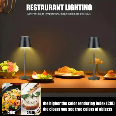 LED Desk Lamp Usb Rechargeable Table Lamp Bar Restaurant Ambiance Wireless Touch Bottle Lamps Led Night Lights For Hotel Bedroom Smart Nest Gadgets