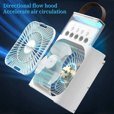 Spray fan portable household three in one small air cooler - Smart Nest Gadgets