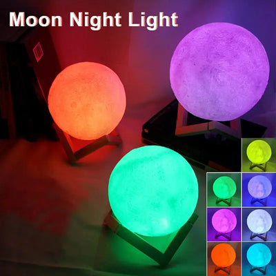 Book Light LED Moon Light Galaxy Light, Moon Night Light - Smart Nest Gadgets