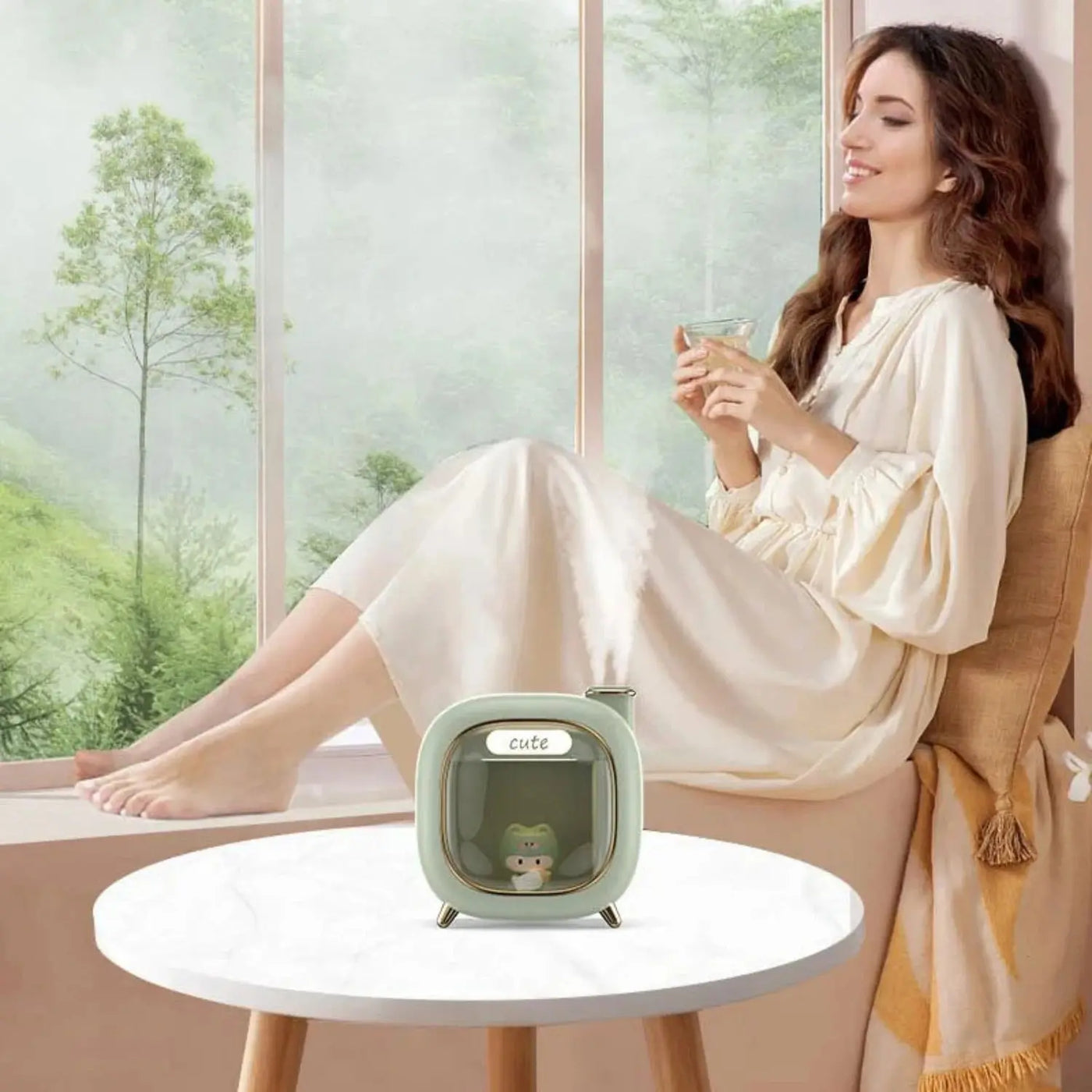 Moe Wa Humidifier Mini USB Double Spray Air Humidifier - Smart Nest Gadgets