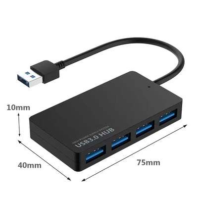 USB HUB 3.0 Adapter USB 3.0 HUB Extender 4 Ports Docking Station High Speed Date Transfer for Pc Laptop Accessories USB Splitter