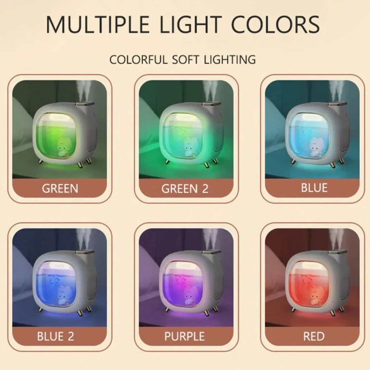 Moe Wa Humidifier Mini USB Double Spray Air Humidifier - Smart Nest Gadgets