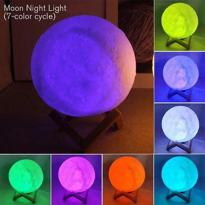 Book Light LED Moon Light Galaxy Light, Moon Night Light - Smart Nest Gadgets