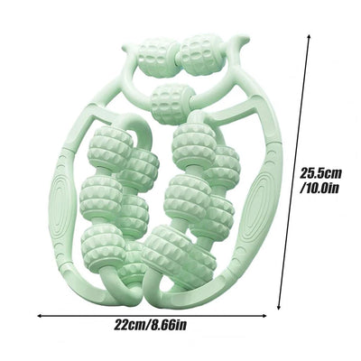 Leg Massager Multi-functional 12 Wheels Full-coverage Massage Roller for Arm Waist Leg Muscle Relaxation Manual Massage Machine