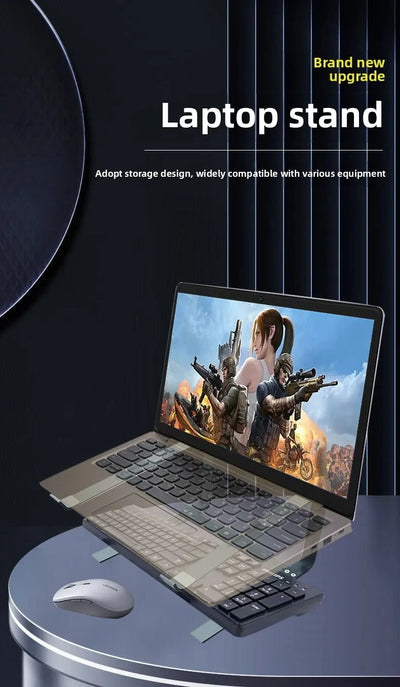 Laptop Stand for Desk Metal Computer Riser Heavy Stable Holder Ergonomic Laptops Elevator for 12-17.3 Inches Notebook Computer