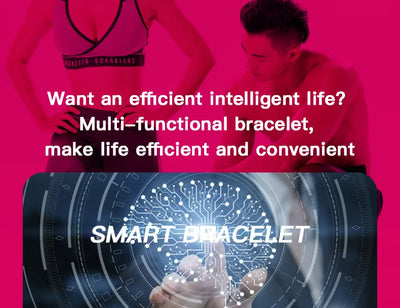 Smart Fitness Tracker Bracelet with Color Screen Health Reminders Exercise Step Counting Intelligent Information Notifications