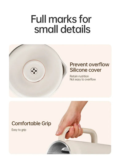 Soy Milk Machine Electric Juicer Blender Mixer Soybean Milk Maker Wall Breaking Machine 10-leaf Blade Breakfast Machine