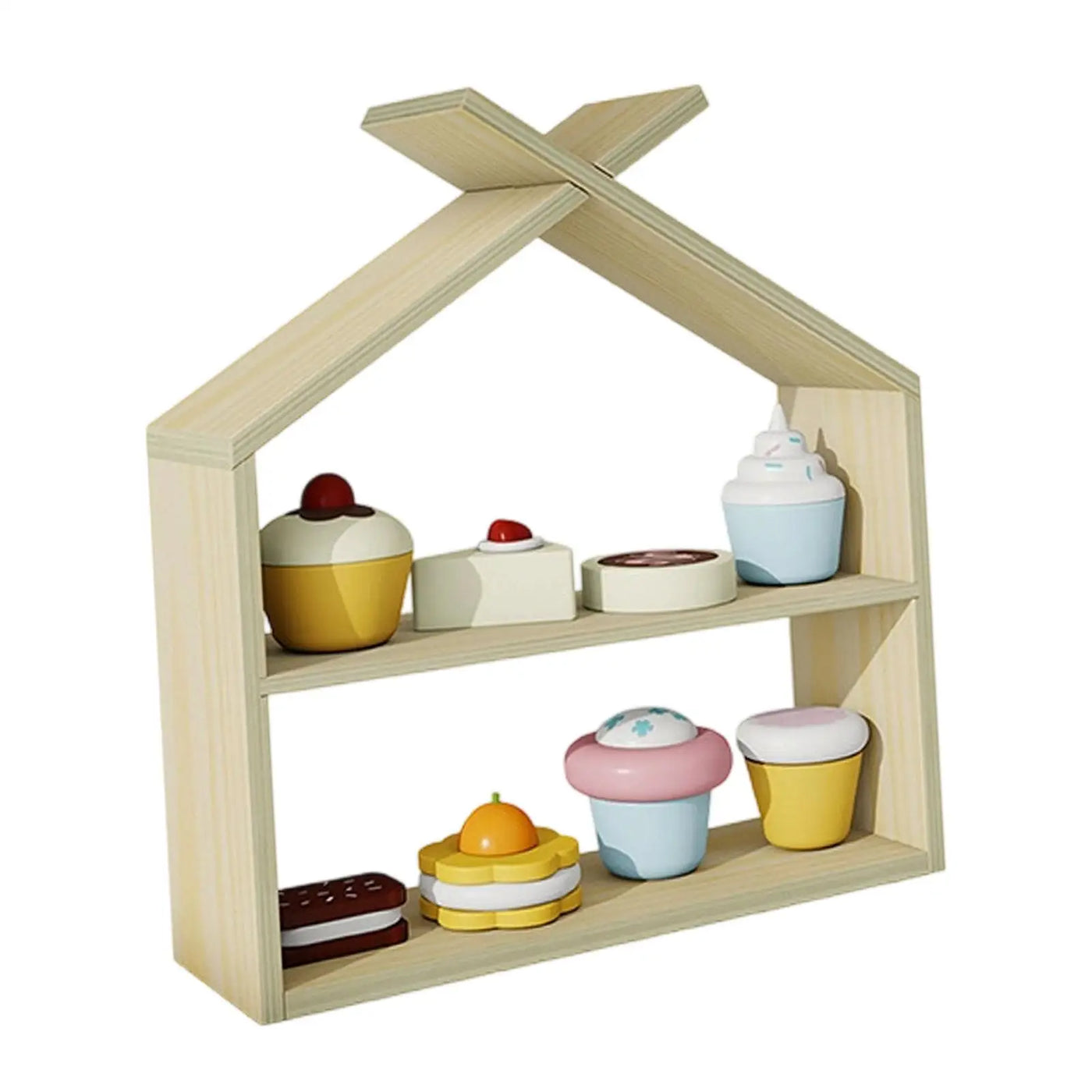 Kitchen Play Foods Toys Kids Role Play Storage Rack Boys Girls Play House