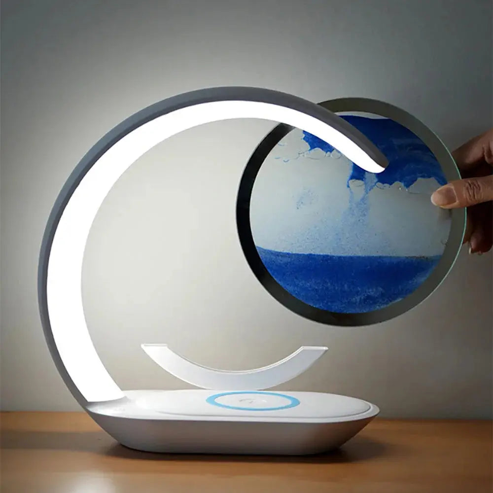 Quicksand Table Lamp Wireless Charging Desk Lamp - Smart Nest Gadgets