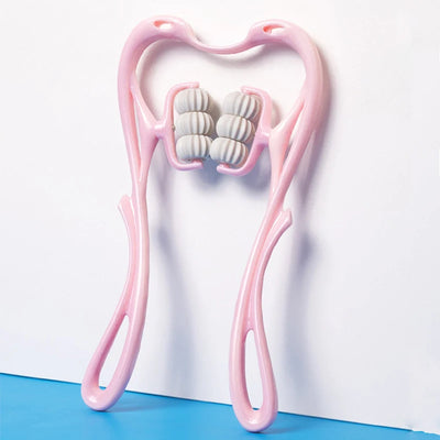 Cervical Neck Massager, Manual Neck Clamp Multifunctional Kneading Roller 6-Ball Shoulder And Neck Relaxation Massager