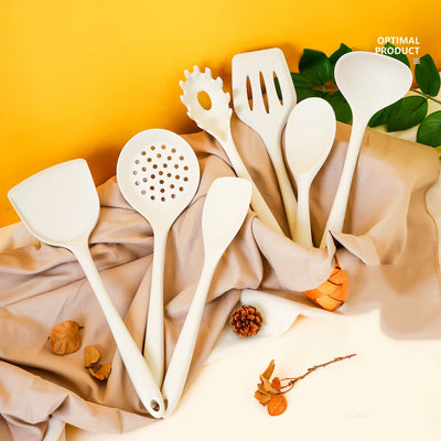 Silicone Cooking Utensils Non-stick Kitchenware Tools Spatula Ladle Egg Beaters Shovel Soup Butter Scraper Kitchen Cookware