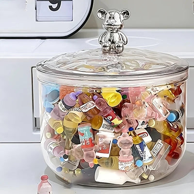 1PCS Storage Jars With Lids Sealed Food Storage Boxes Plastic Sealed Storage Jars Candy Storage Boxes Kitchen Storage Boxes