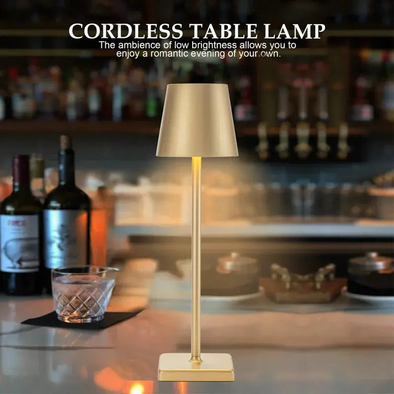 LED Desk Lamp Usb Rechargeable Table Lamp Bar Restaurant Ambiance Wireless Touch Lamps Waterproof Led Lights Bedroom Decor Light Smart Nest Gadgets