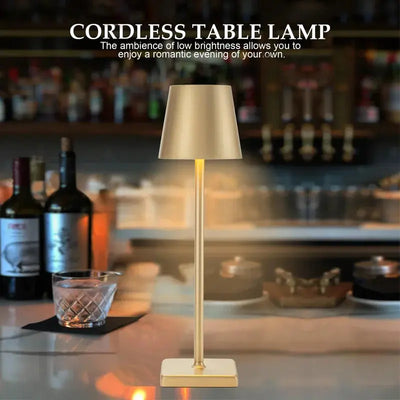 LED Desk Lamp Usb Rechargeable Table Lamp Bar Restaurant Ambiance Wireless Touch Lamps Waterproof Led Lights Bedroom Decor Light Smart Nest Gadgets