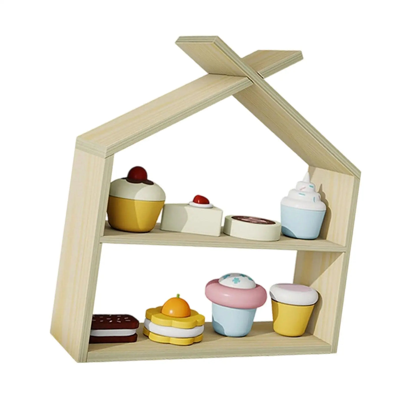 Kitchen Play Foods Toys Kids Role Play Storage Rack Boys Girls Play House