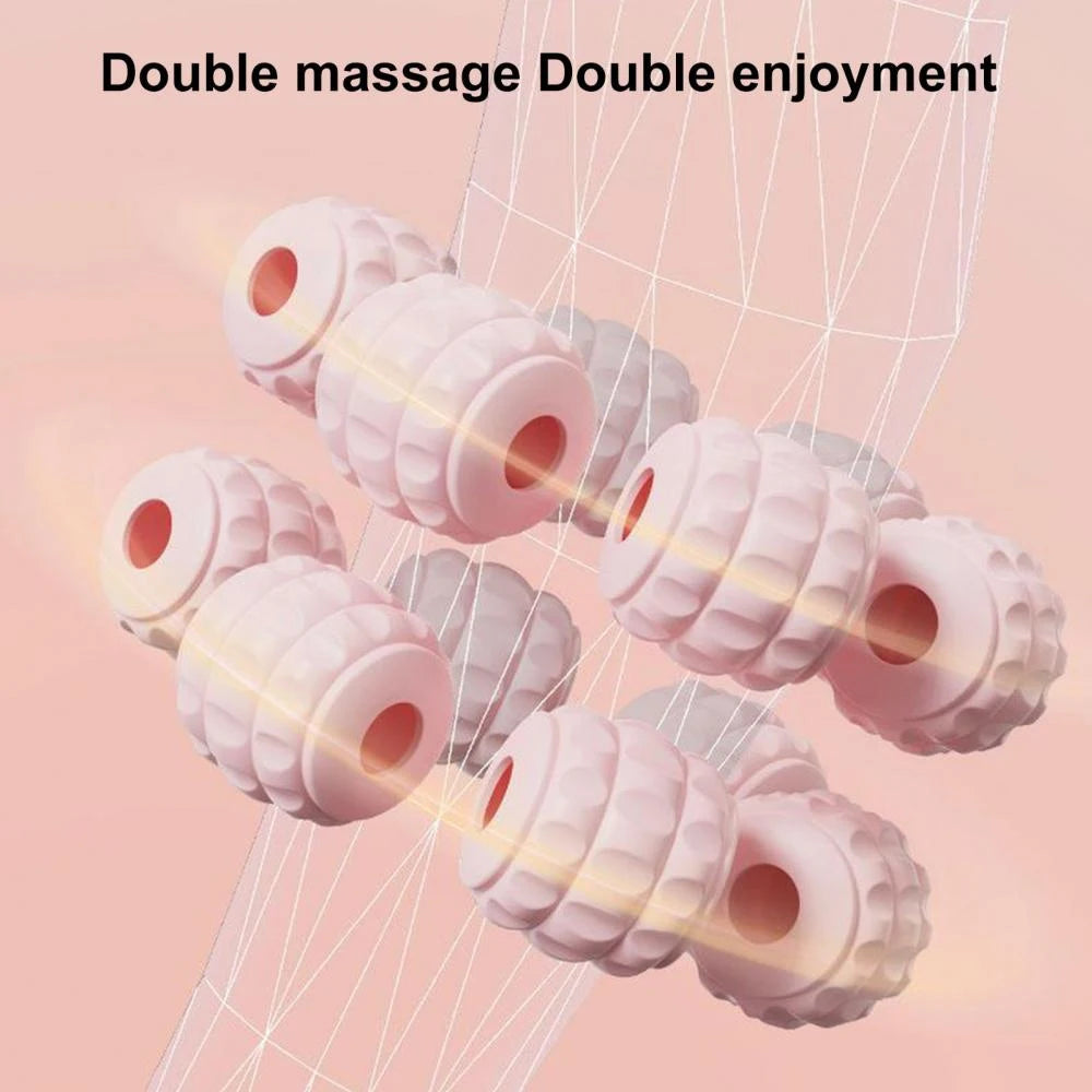 Leg Massager Multi-functional 12 Wheels Full-coverage Massage Roller for Arm Waist Leg Muscle Relaxation Manual Massage Machine