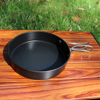 Leaftour Stainless Steel Camping Cookware Set Kettle Pot Pan - Outdoor Cooking Essentials for 2-3 Person