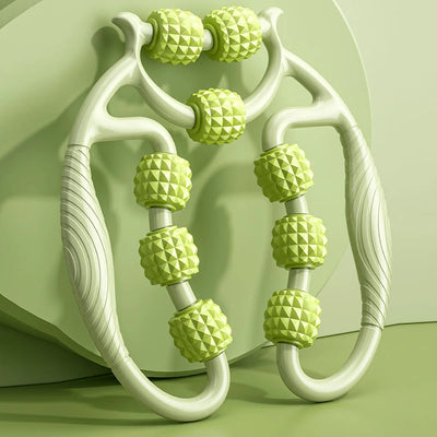 Leg Massager Multi-functional 12 Wheels Full-coverage Massage Roller for Arm Waist Leg Muscle Relaxation Manual Massage Machine