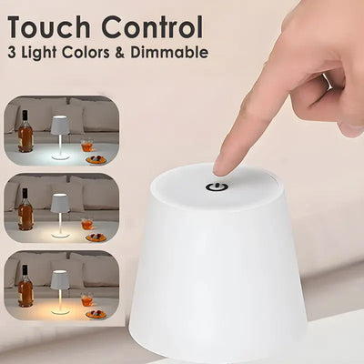 LED Desk Lamp Usb Rechargeable Table Lamp Bar Restaurant Ambiance Wireless Touch Bottle Lamps Led Night Lights For Hotel Bedroom Smart Nest Gadgets