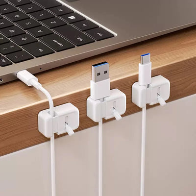 6PCS cable organizer, data cable holder, phone charging cable holder, desktop cable organizer