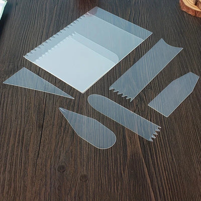 9pcs, Professional Baking Tools Set - Cake Scraper, Cream Spatula, Cake Cutter, Pastry Mold - Essential Kitchen Gadgets