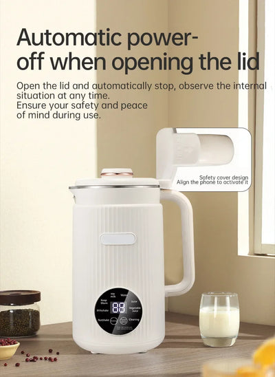 Soy Milk Machine Electric Juicer Blender Mixer Soybean Milk Maker Wall Breaking Machine 10-leaf Blade Breakfast Machine