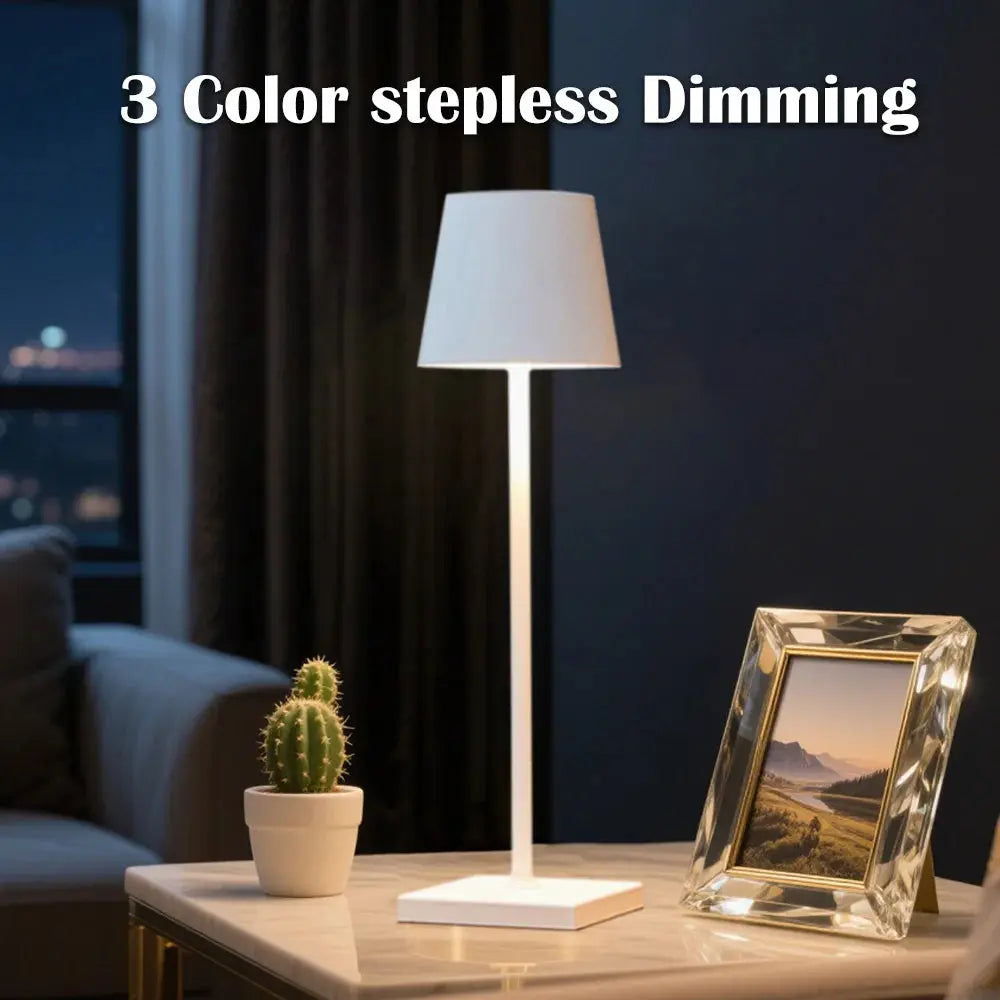 LED Desk Lamp Usb Rechargeable Table Lamp Bar Restaurant Ambiance Wireless Touch Lamps Waterproof Led Lights Bedroom Decor Light Smart Nest Gadgets