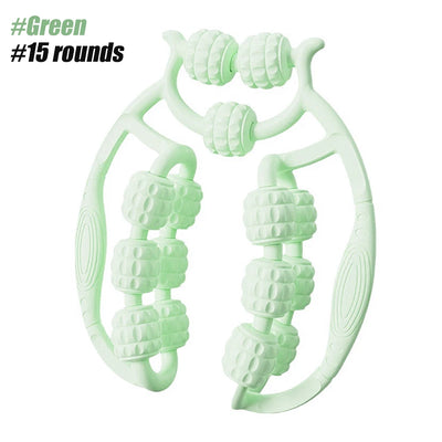 Leg Massager Multi-functional 12 Wheels Full-coverage Massage Roller for Arm Waist Leg Muscle Relaxation Manual Massage Machine