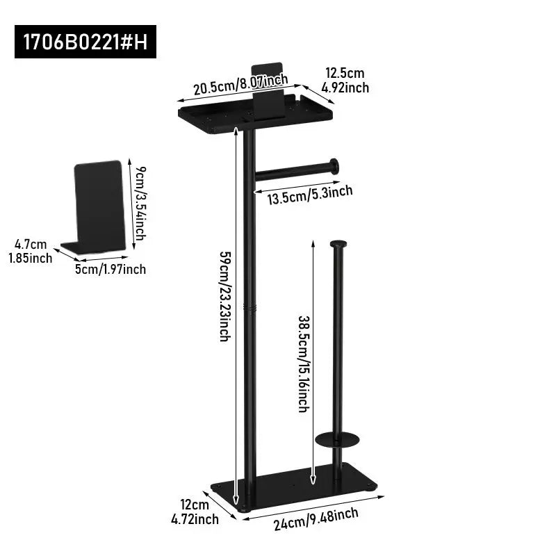 Kitchen Tissue Holder Floor Type Roll Stand - Smart Nest Gadgets