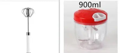 Semi-automatic Stainless Steel Egg Beater Hand Pressure - Smart Nest Gadgets